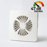 Banyo Wc Aspiratör Süper Sessiz 150 mm Tuvalet Havalandırma Fanı Duvar Tipi Aspiratör Mutfak Hava - Beyaz