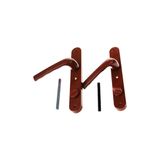 BANYO-WC - KİLİTLİ KAHVE RENGİ PVC KAPI KOLU (5264)