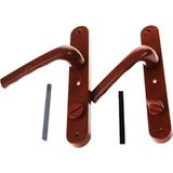 BANYO-WC - KİLİTLİ KAHVE RENGİ PVC KAPI KOLU-Findit