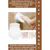 #Banyoaksesuar Yaşlı Sağlık Sorunu Tıraş Bakımı Kaydırmaz Pedallı Dayanıklı Şık Duş Ayak Dayanağı