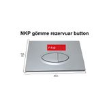 banyosepeti Nkp Gömme Rezervuar Kumanda Panel Kapağı Nkp Gömme Rezervuar Kontrol Paneli Mat Krom