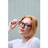 BAPPİR Kare Kesim Uv400 Filtre Blue Block Mavi Işık Koruyucu Gözlük