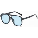 Bappir Mavi Camlı UV400 Korumalı Unisex Güneş Gözlüğü - Desenli