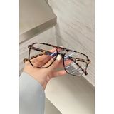 BAPPİR Mavi Işık Korumalı Unisex Gözlük Optik Uyumlu Blue Block Leopar Çerçeve