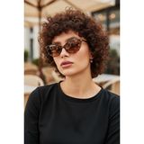 Bappir Melora Tokalı Cat Eye Ultra Hafif Leopar Çerçeve Kahve Güneş Gözlüğü