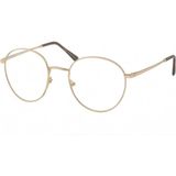 Bappir Optik Uyumlu Metal Çerçeve Blue Block Gözlük - Rose Gold