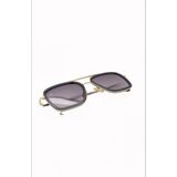 Bappir Tony Model Metal Çerçeve Unisex Güneş Gözlüğü UV400 Filtre Korumalı - Desenli