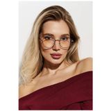 BAPPİR Uv400 Filtre Korumalı Round Model Gümüş Çerçeve Blue Block Şeffaf