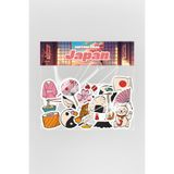 Baprile Japon Temalı Kültürel 42 Adet Sticker Paketi Japonya Laptop Termos Telefon Etiket Seti