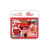 Baprile Kırmızı Renk Temalı Hologram Stickerlar 21 Adet Sticker Paketi Suya Dayanıklı Laptop Termos Telefon Etiket Seti
