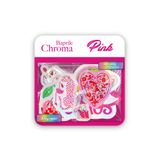 Baprile Pembe Renk Temalı Hologram Stickerlar 21 Adet Sticker Paketi Suya Dayanıklı Laptop Termos Telefon Etiket Seti