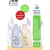 Baproy 1 Litre Bitkisel Çamaşır Deterjanı ve 1 Litre Doğal Lavanta Yağlı Yumuşatıcı Seti