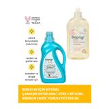 Baproy %100 Doğal Bebekler Için Bitkisel Çamaşır Deterjanı 1 Lt Bitkisel Biberon Emzik Temizleyici 500 ml