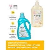Baproy Bebekler Için Bitkisel Çamaşır Deterjanı 1 lt Bitkisel Biberon Emzik Temizleyici 500 ml