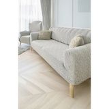 Baqdo Jakarlı Çubuk, Düz Desen 3+3+1+1 Lastikli Koltuk ,kanepe ,çekyat Örtüsü ,kılıfı Esnekli 3311 Takımı - 180 x 230 cm - Krem