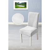 Baqdo Sandalye Örtüsü Likralı Yüksek Kaliteli ve Esnek Yıkanabilir Sandalye Kılıfı Pitikare ( 1 adet ) - 35 x 50 cm - Beyaz