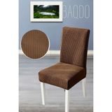 Baqdo Sandalye Örtüsü Likralı Yüksek Kaliteli ve Esnek Yıkanabilir Sandalye Kılıfı Pitikare ( 1 adet ) - 35 x 50 cm - Kahve