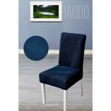 Baqdo Sandalye Örtüsü Likralı Yüksek Kaliteli ve Esnek Yıkanabilir Sandalye Kılıfı Pitikare ( 1 adet ) - 35 x 50 cm - Petrol Mavi