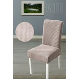 Baqdo Sandalye Örtüsü Likralı Yüksek Kaliteli ve Esnek Yıkanabilir Sandalye Kılıfı Pitikare ( 1 adet ) - 35 x 50 cm - Vizon
