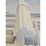 BAQDO Sünger Çubuk 11 Adet Koltuk Örtüsü Koltuk Kılıfı Oval Sandalye Örtüsü Sıkıştırma Aparatı( 30-35 ) Cm - 180 x 225 cm - Beyaz