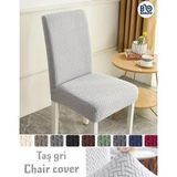 Baqdo Tuğla Desen Yüksek Kaliteli Sandalye Kılıfı, Sandalye Örtüsü, Lastikli, Likralı, Yıkanabılır 1 Adet - Natural - 35 x 50 cm
