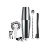Bar Boss Professional Barware 7 Parça Boston Shaker Kokteyl Seti, 700 Ml Paslanmaz İçki Takımı
