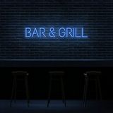 Bar Grill Neon LED Duvar Yazısı Dekoratif Duvar Aydinlatmasi Gece Lambası