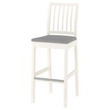 Bar sandalyesi, beyaz-orrsta açık gri, 75 cm