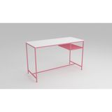 Baraflan Çalışma Masası - 130 x 65 x 73h - Pembe