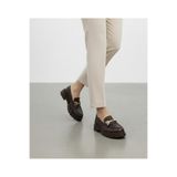 BARAK SHOES Kadın Yüksek Kaymaz Taban Toka Detaylı Oxford Loafer Ayakkabı