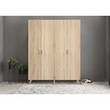 Baramolife Dört Kapaklı Ayakkabılık Meşe P.d.a._5_160cm