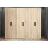 Baramolife GABE4 Eko Bar 6 Kapaklı Meşe 240 cm Gardrop