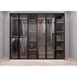 Baramolife GACS1 Süper Camlı 6 Kapaklı Beyaz 270 cm Gardrop