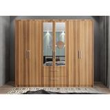 Baramolife GAH5 Harika 6 Kapaklı Ceviz 247 cm Gardrop