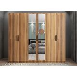 Baramolife GAL4 Life 6 Kapaklı Ceviz 180 cm Gardrop