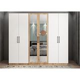 Baramolife GAL5 Life 6 Kapaklı Çam Beyaz 270 cm Gardrop