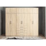 Baramolife GAT4 Trend 6 Kapaklı Meşe 208 cm Gardrop