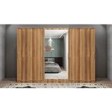 Baramolife GRI3 Işıltı Sürgülü Ceviz 180 cm Gardrop
