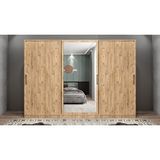 Baramolife GRI4 Işıltı Sürgülü Çam 180 cm Gardrop