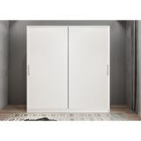 Baramolife GRLE1 Eko Life Sürgülü Beyaz 160 cm Gardrop