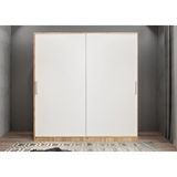 Baramolife GRLE11 Eko Life Sürgülü Çam Beyaz 160 cm Gardrop