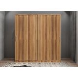 Baramolife GRLE3 Eko Life Sürgülü Ceviz 208 cm Gardrop