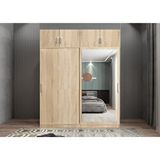 Baramolife GRS5 Süper Sürgülü Meşe 160 cm Gardrop