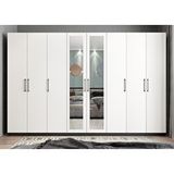 Baramolife GSL6 Life Sekiz Kapaklı Antrasit Beyaz 280 cm Gardrop