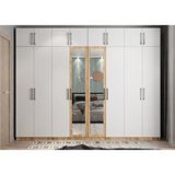 Baramolife GSS7 Süper Sekiz Kapaklı Çam Beyaz 320 cm Gardrop