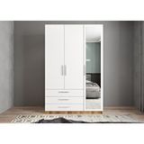 Baramolife GUL10 Life Üç Kapaklı Ceviz Beyaz 120 cm Gardrop