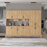 Baramolife Kahve Köşesi Çok Amaçlı Mutfak Dolabı Çam M.a.y_3_210cm