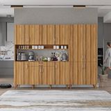 Baramolife Kahve Köşesi Çok Amaçlı Mutfak Dolabı Ceviz M.a.y_5_210cm