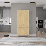 Baramolife Kahve Köşesi Çok Amaçlı Mutfak Dolabı Meşe M.i.b_4_70cm
