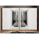 Baramolife Yıldız Sürgülü Gardırop Ceviz ve beyaz G.r.y_10_360